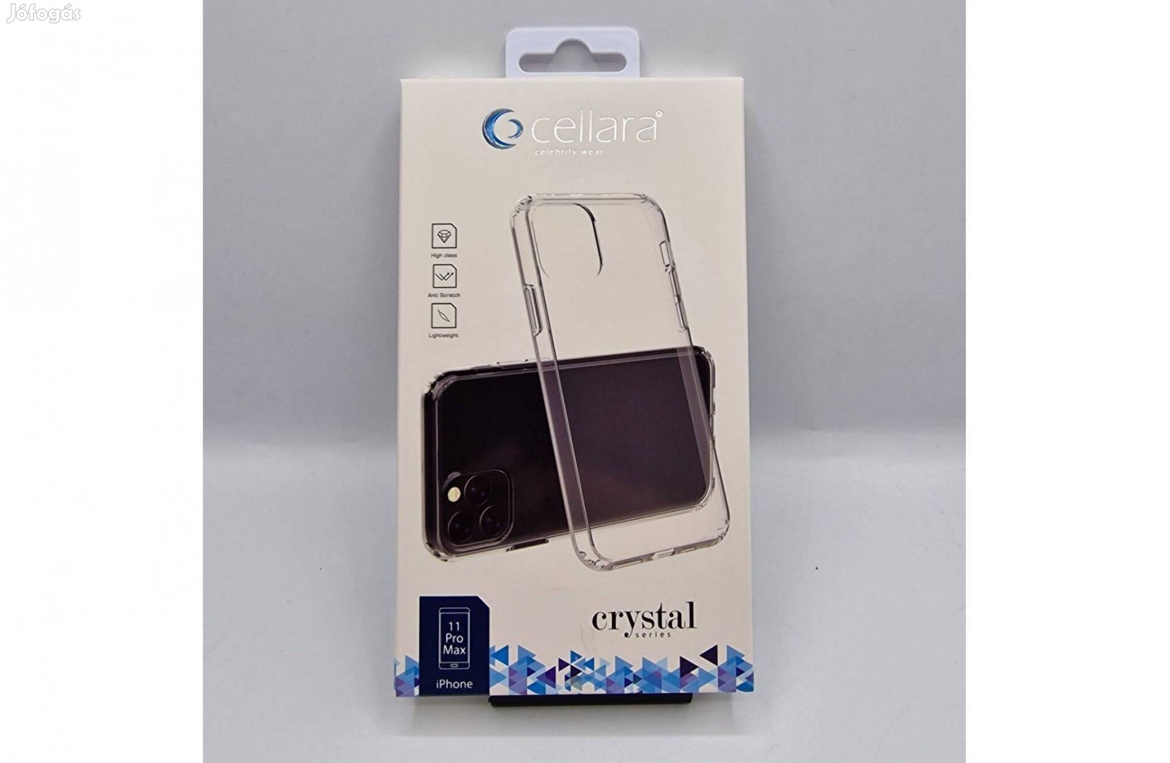 Telefon tok Cellara Crystal iphone 11 Pro Max-hoz, átlátszó, új
