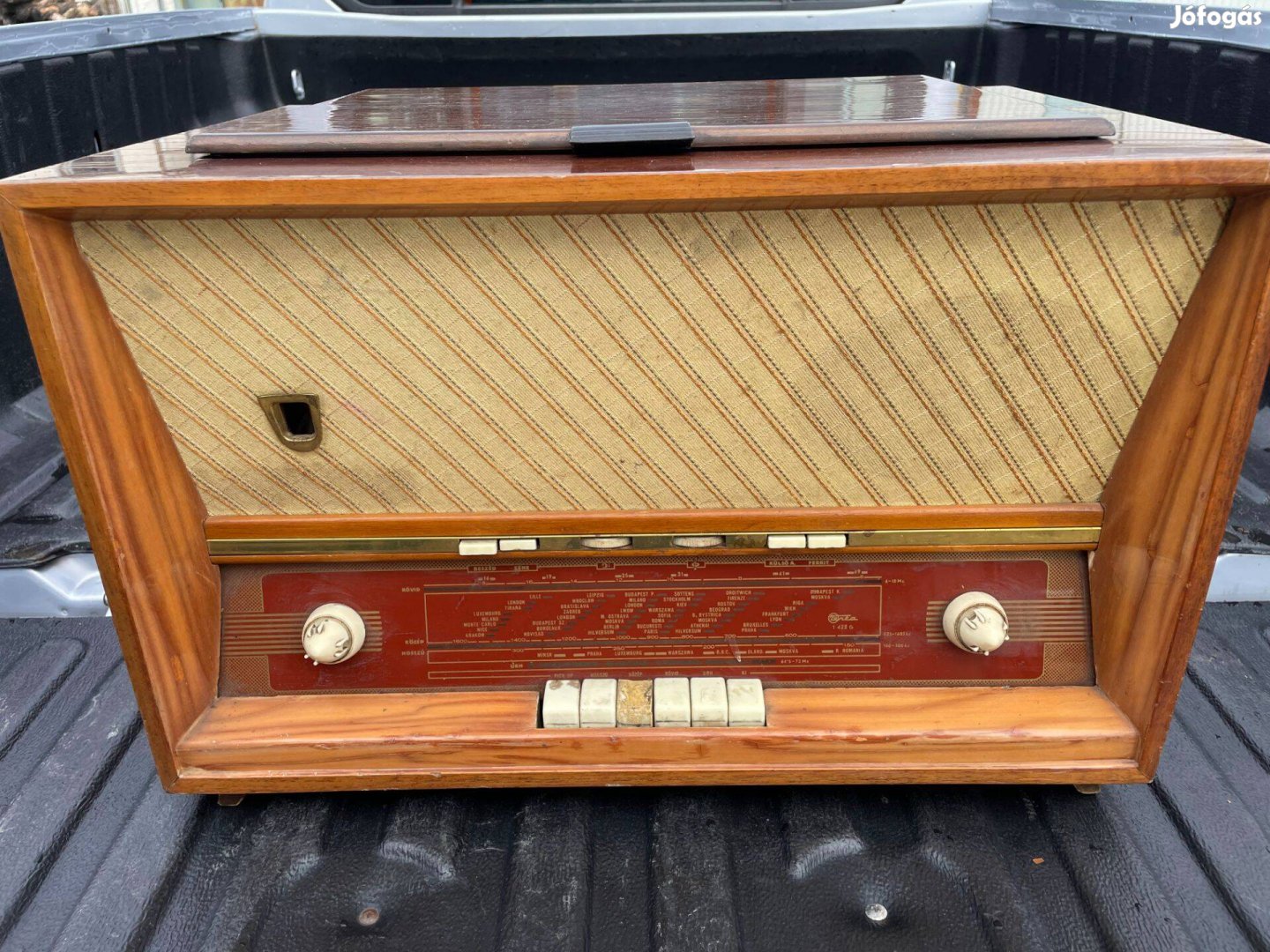 Telefongyár T422 régi rádió, lemezjátszó