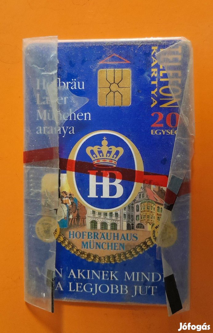 Telefonkártya, Hofbrau, bontatlan, 1995, 4000 példányos