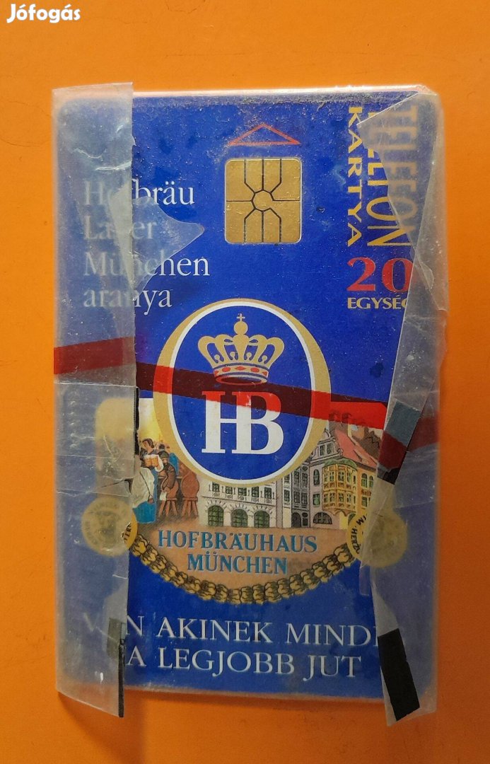 Telefonkártya, Hofbrau, bontatlan, 1995, 4000 példányos!