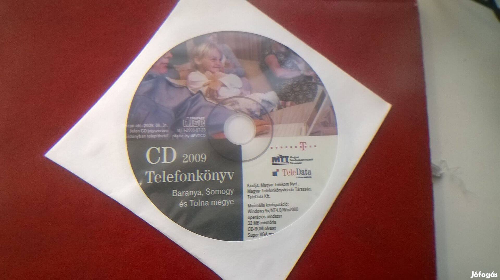 Telefonkönyv CD , Baranya , Somogy , Tolna megye , 2009