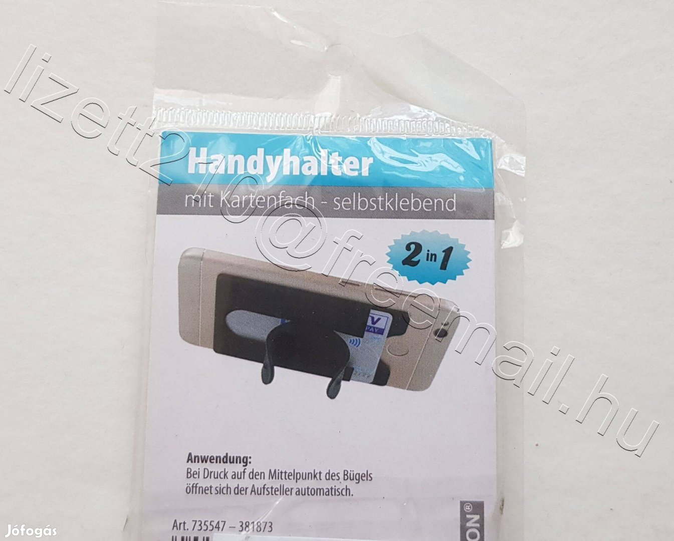 Telefontartó kártyatartó fehér bontatlan csomagolás