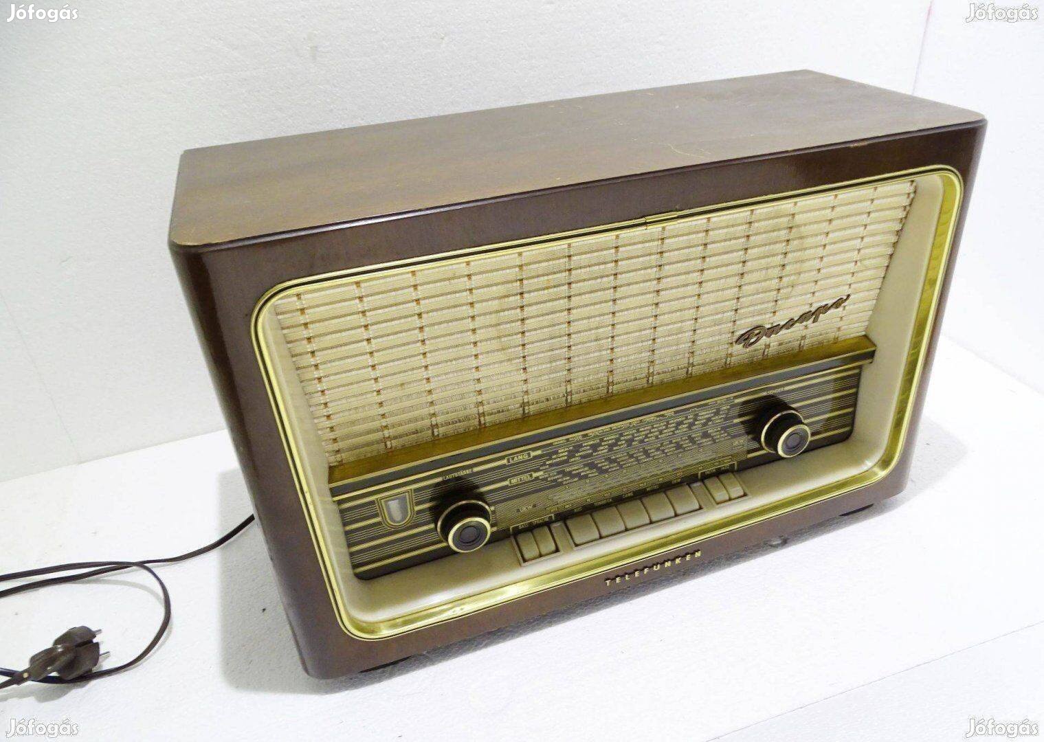 Telefunken Dacapo 9 rádió Retro Vintage