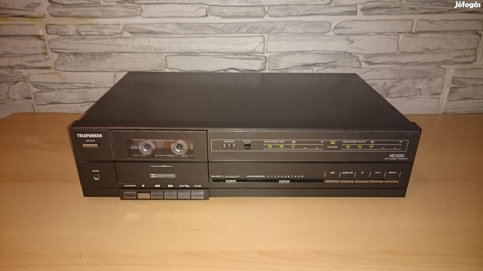 Telefunken HC 650 kazettás magnó deck eladó 