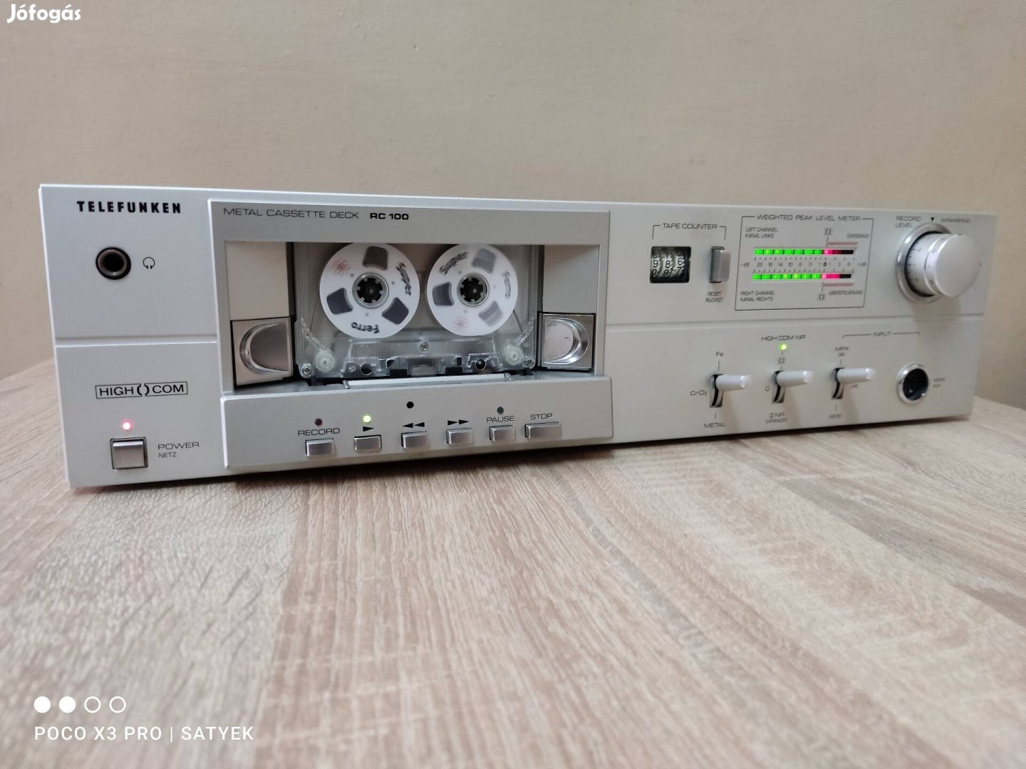 Telefunken RC-100 típusú hifi magnó deck 