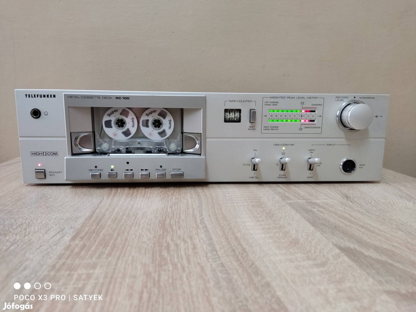 Telefunken RC-100 újszerű hifi magnó deck 