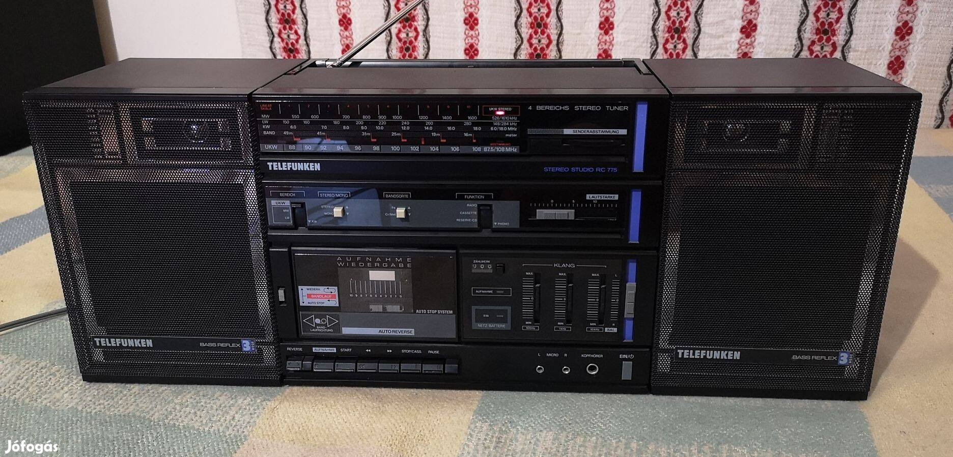 Telefunken RC-775 Boombox magnó