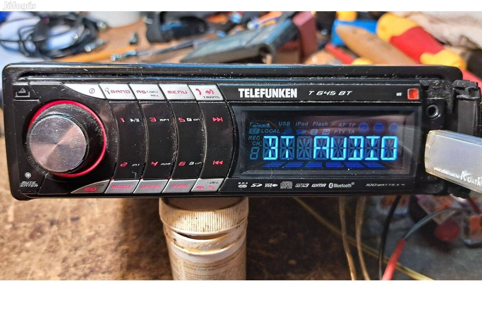 Telefunken T64S BT, CD,AUX,USB,SD,BT ,autórádió