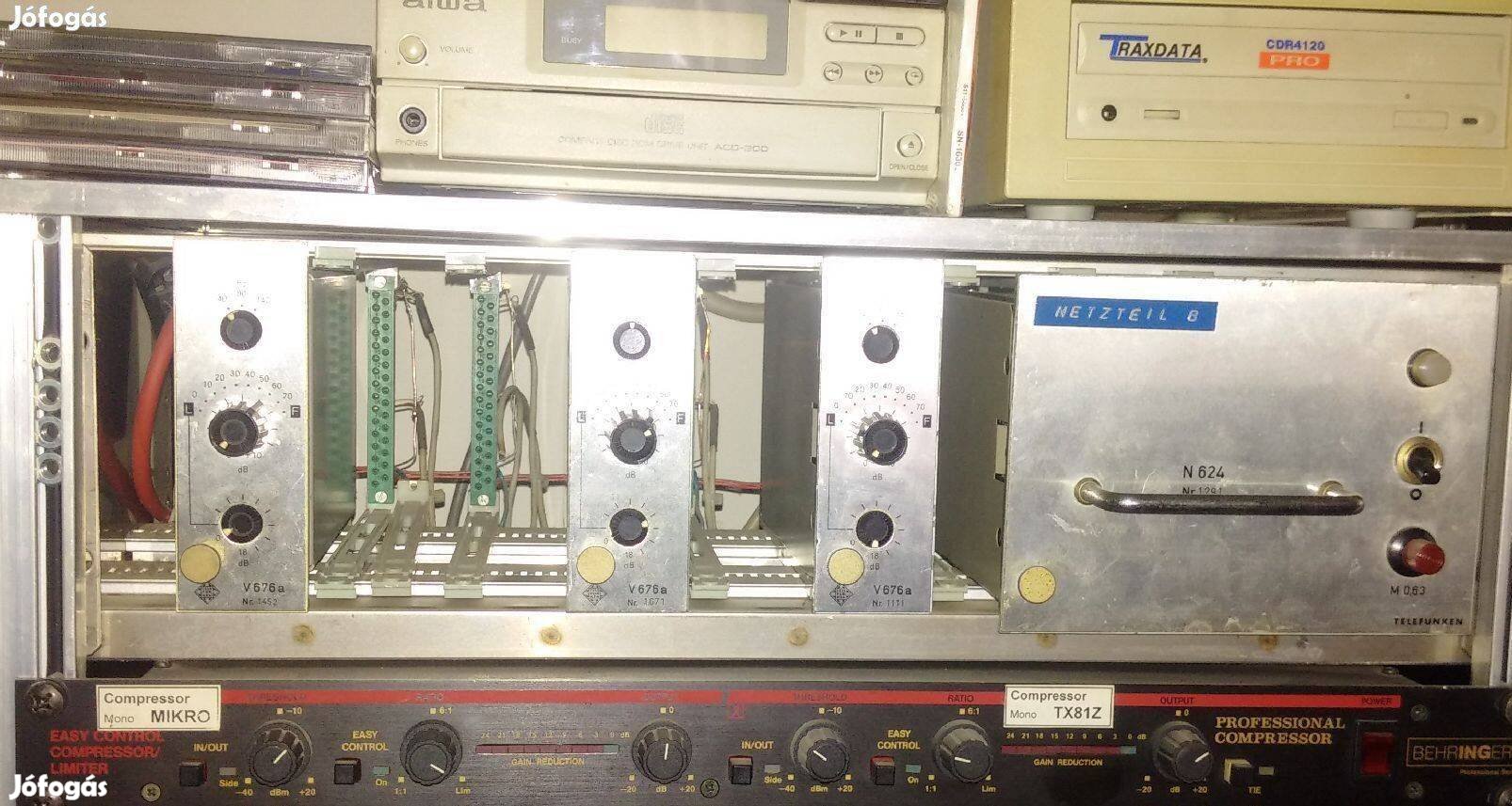 Telefunken V 676a elöfok 3 darab TAB Rack