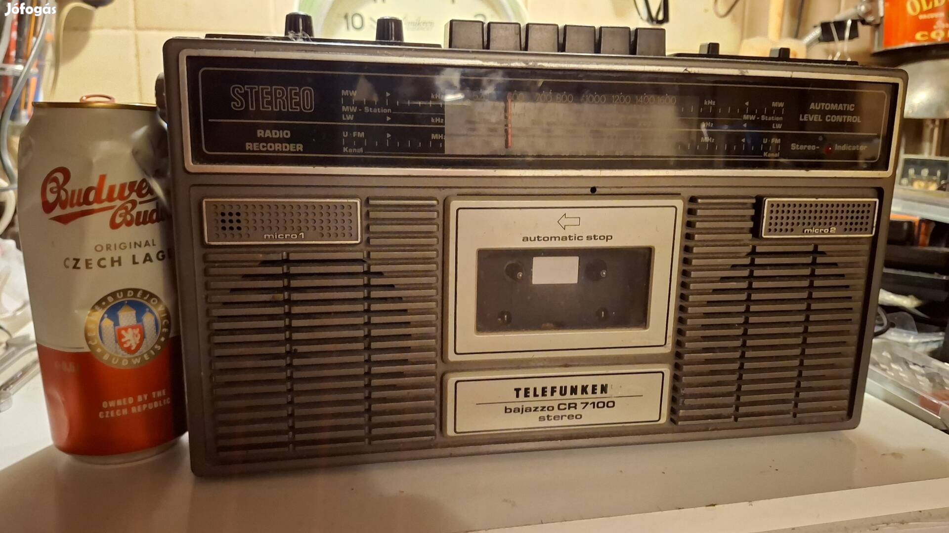 Telefunken bajazzo CR7100 rádiósmagnó