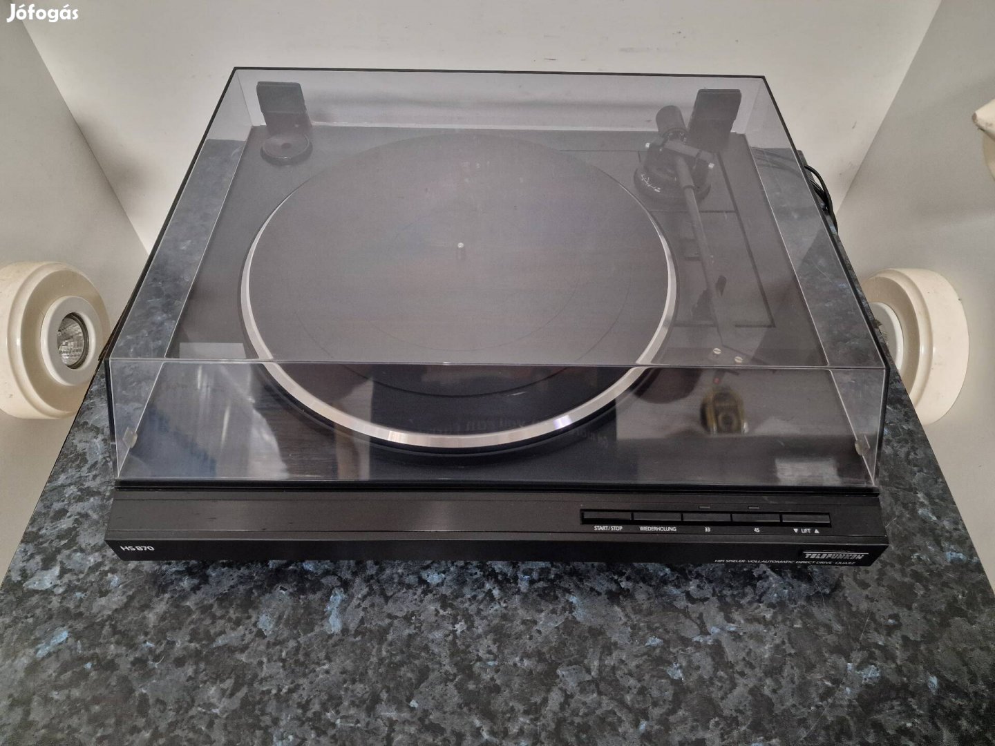 Telefunken dd, teljesen automata vinyl lemezjátszó Ortofon hangszedő 