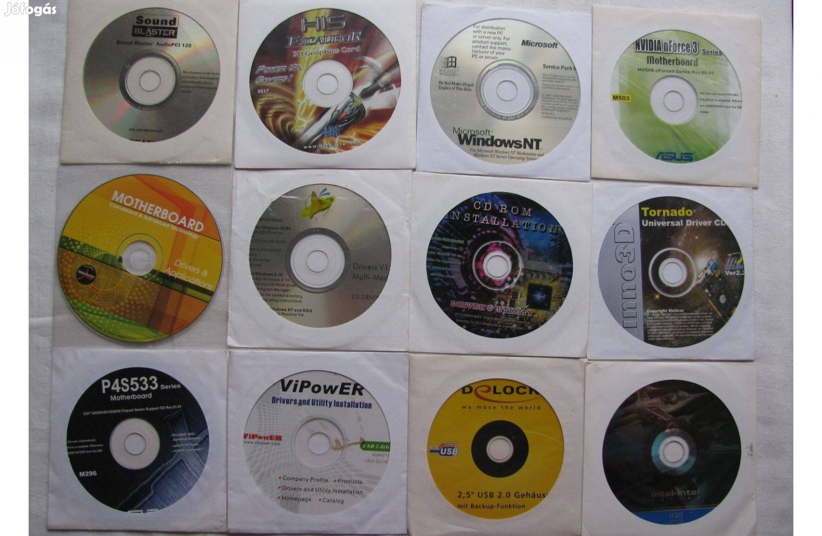 Telepítő szoftver CD- DVD lemezek
