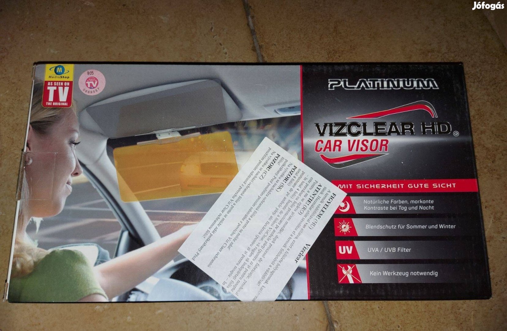 Teleshop tvshop Platinum Vizclear HD autós árnyekoló szélvédő 1900Ft