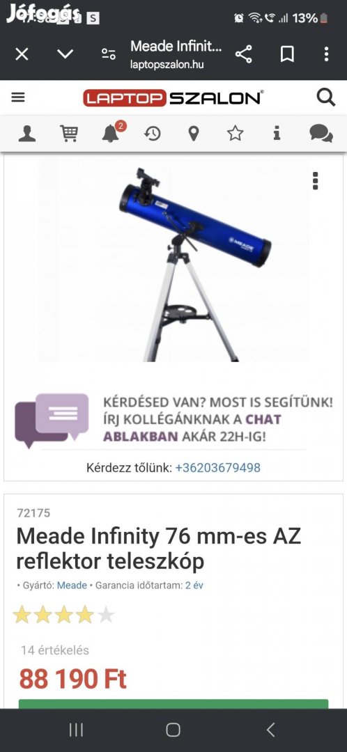 Teleszkóp , távcső eladó