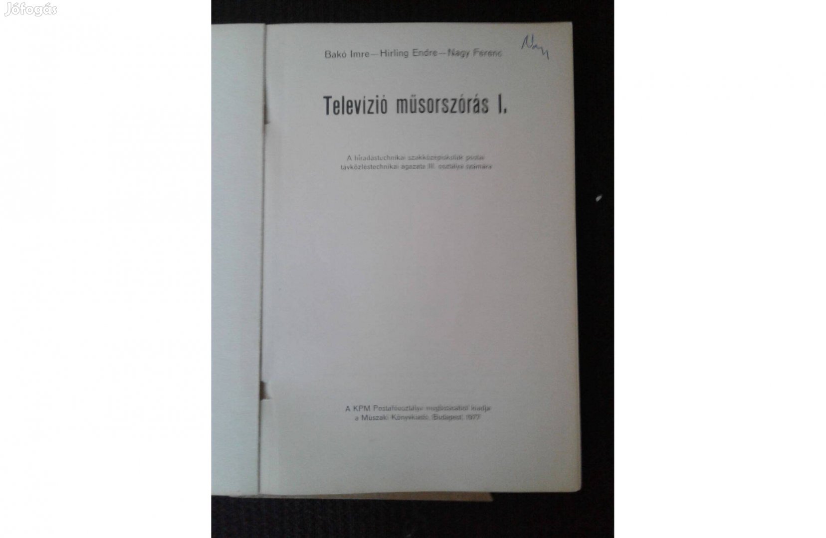 Televízió műsorszórás I. - 2500 kötetes gyűjteményből
