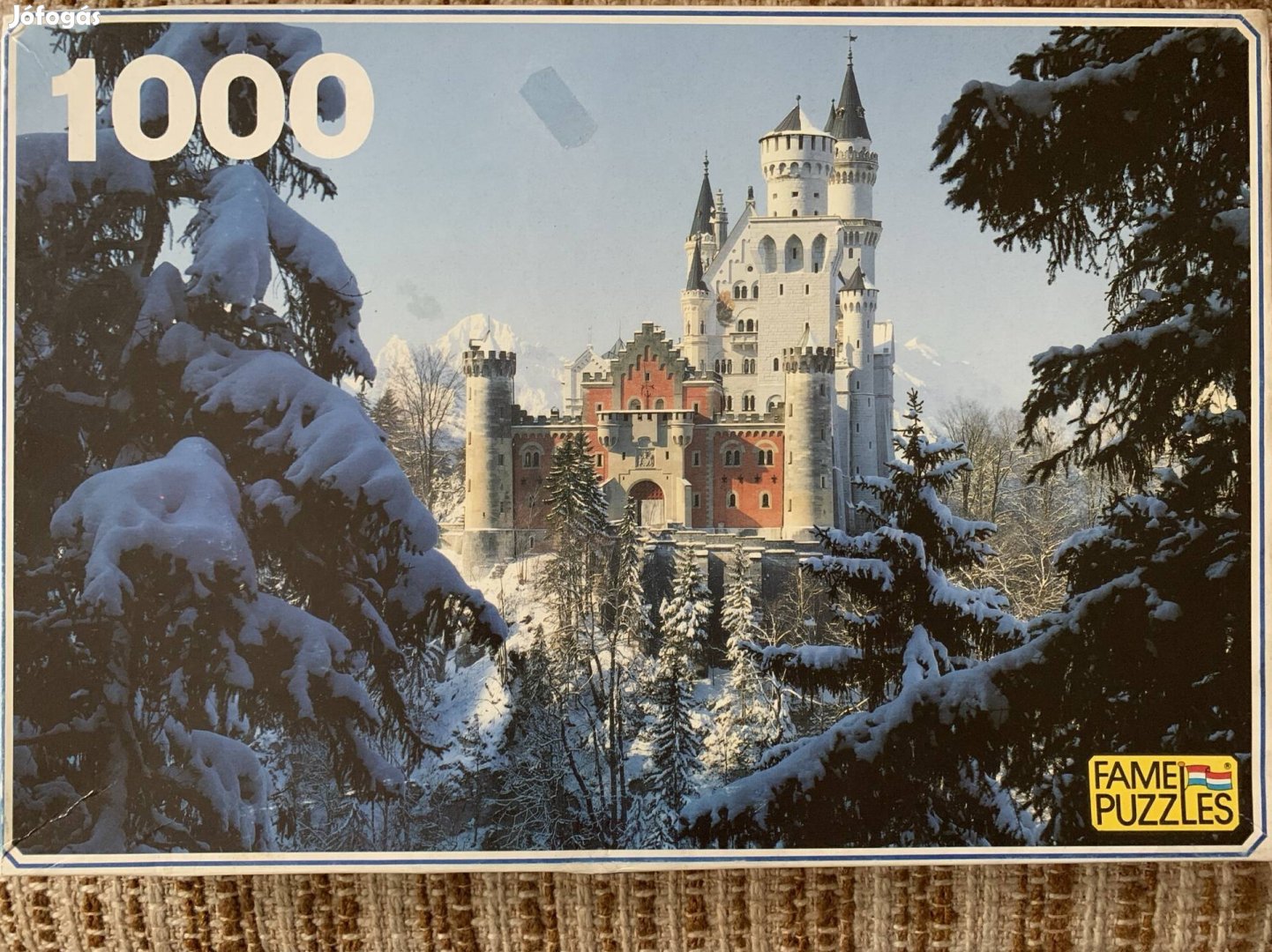 Téli Neuschwanstein kastély puzzle