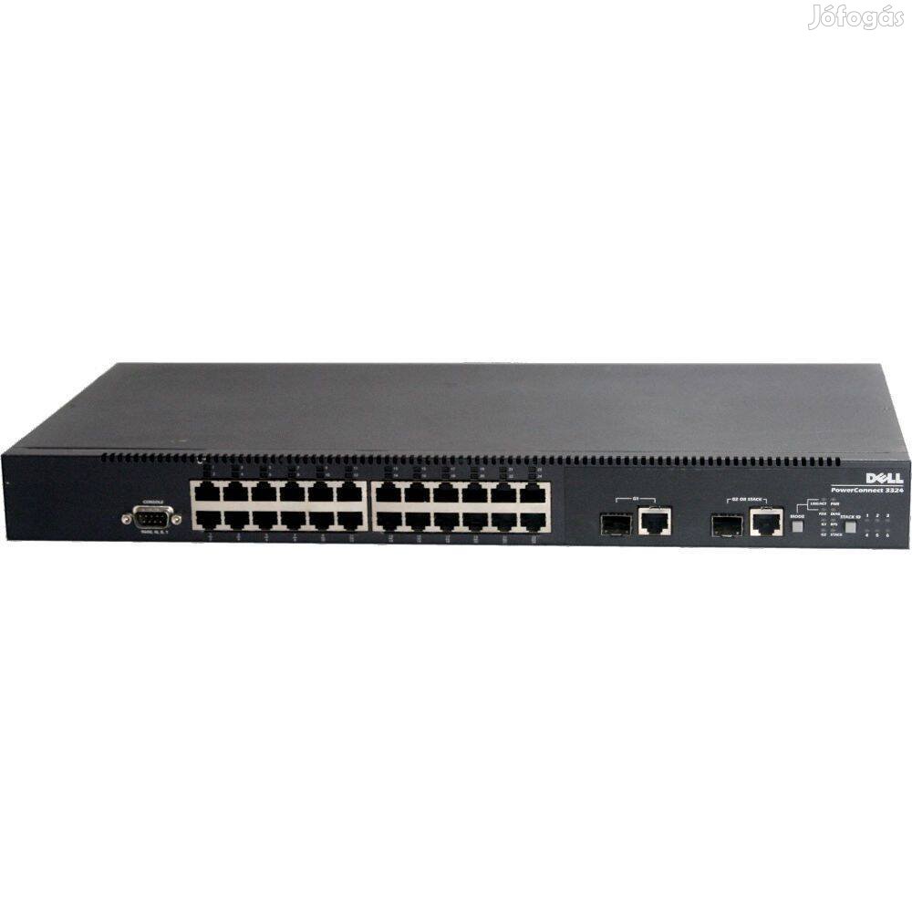 Téli áron! Dell Powerconnect 3324 24 portos switch eladó számlával, ga