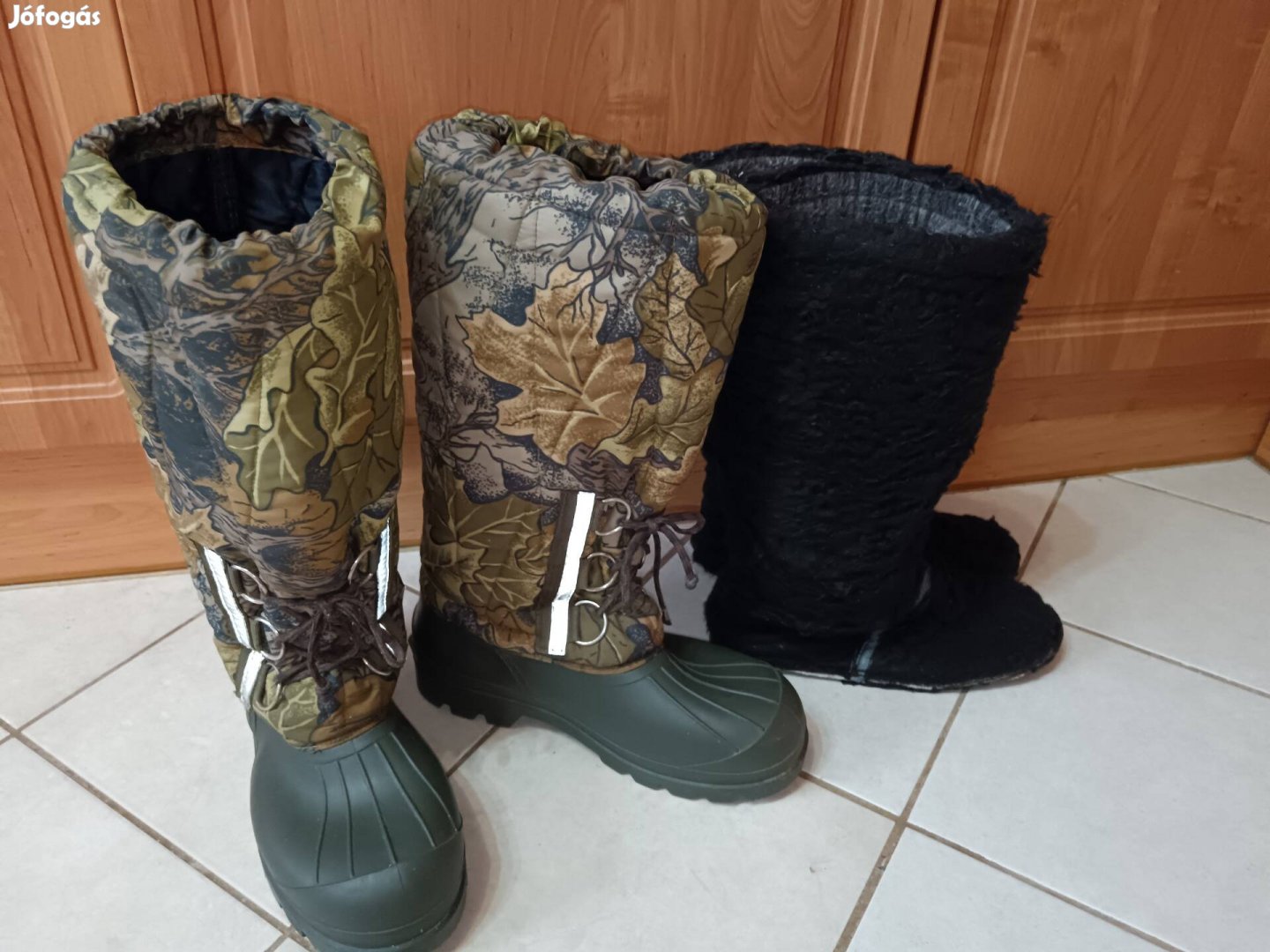 Téli bundás horgász lékhorgász szöges vadász csizma 45 46