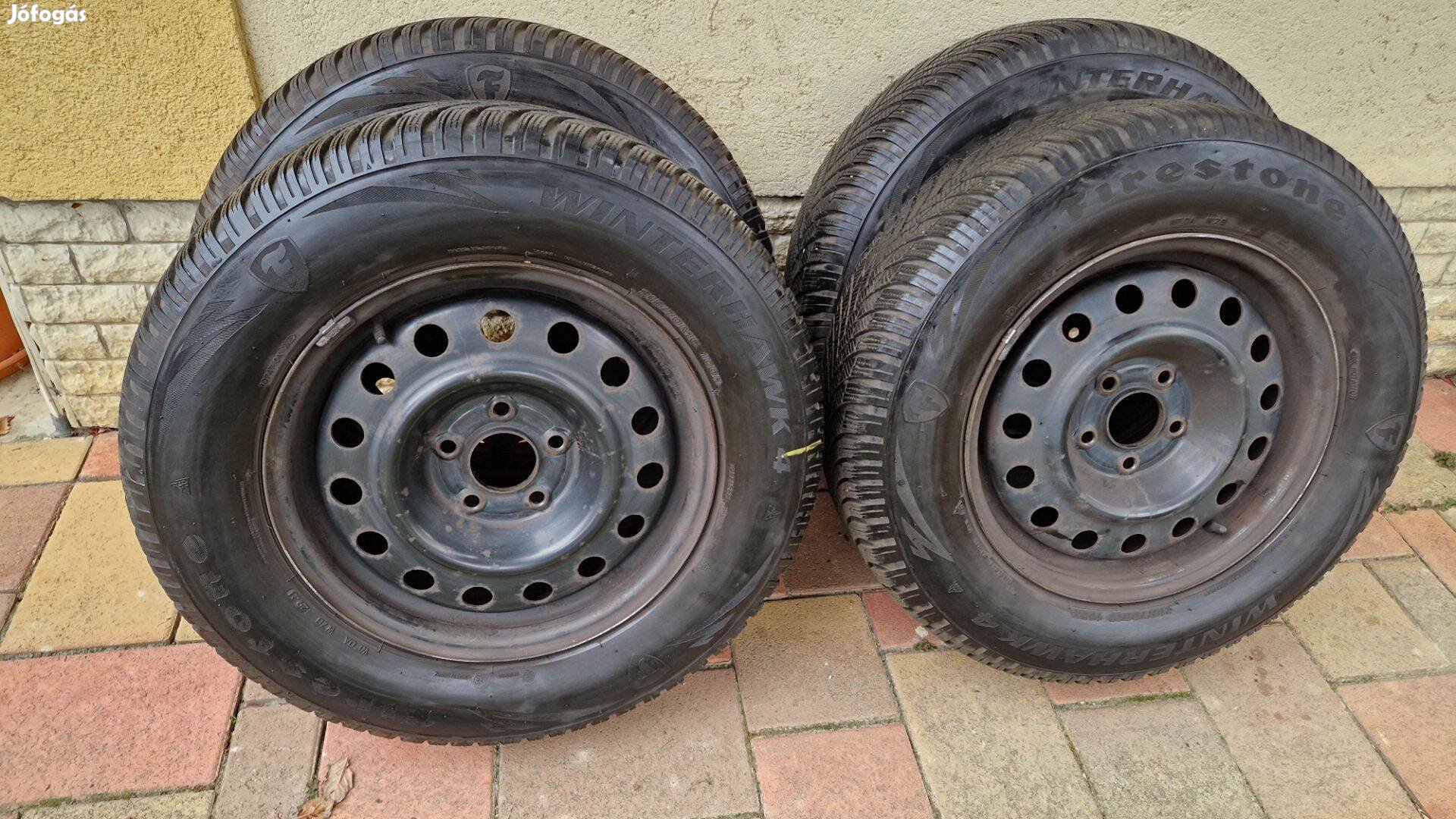 Téli gumi 4 darab acélfelnivel eladó