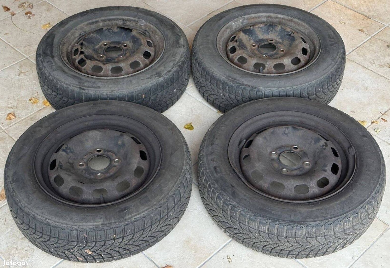 Téli gumi + lemez felni szett (4x) 175/65 R14