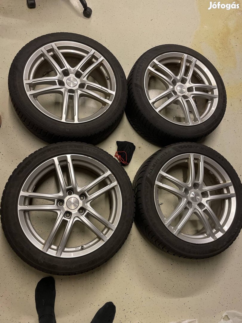 Téli gumi alufelnin 4mm szenzorral 235/45 r18