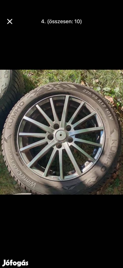 Téli gumi felnivel mazda 5