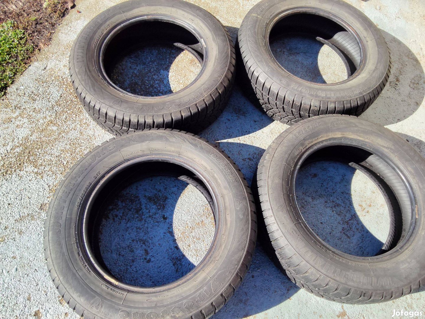 Téligumi 195*65*15 jó állapotban,6mm 5,5mm garanciával