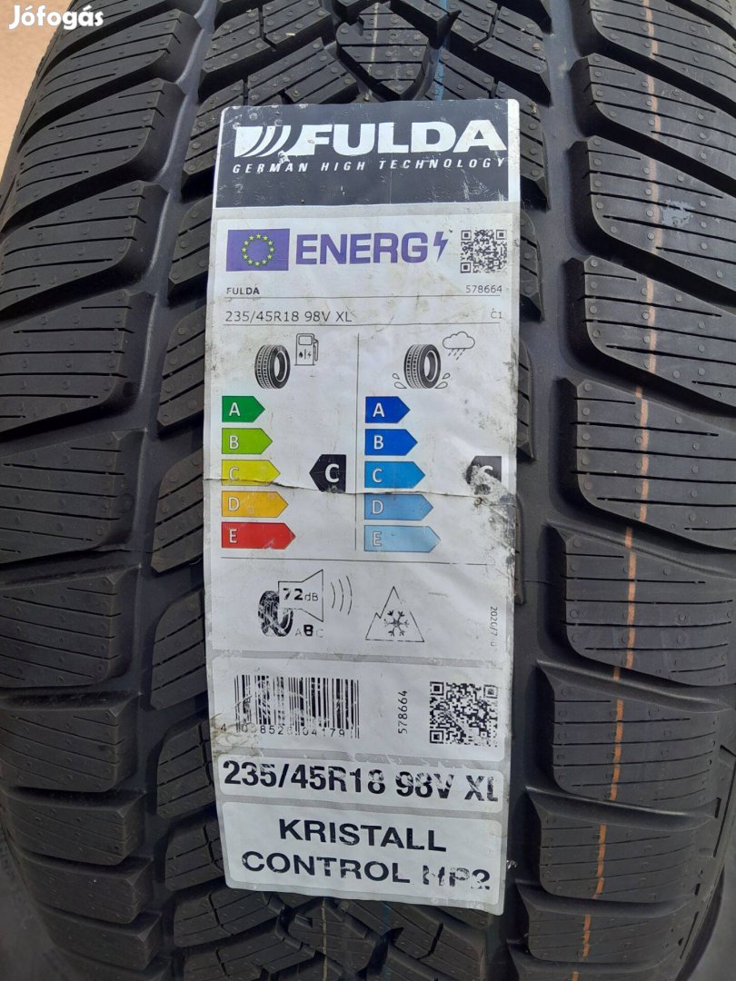 Téligumi 235/45 R18 Fulda Kristall 4 db új
