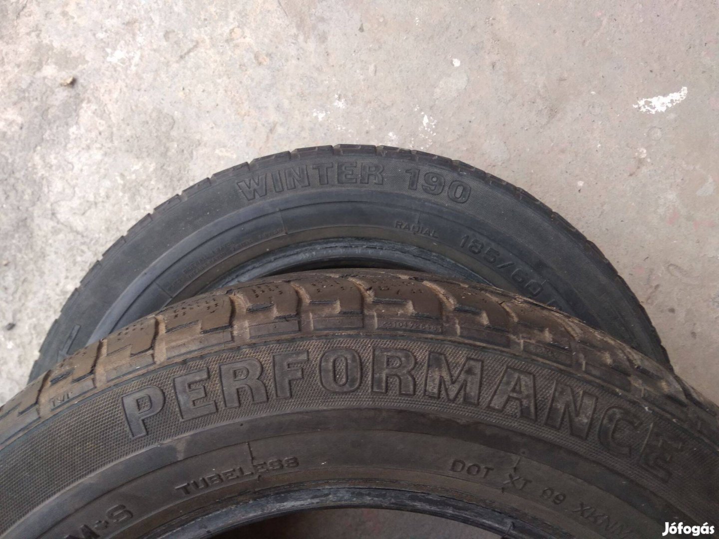 Téligumi 2 db 185/60 R14 ingyen elvihető !