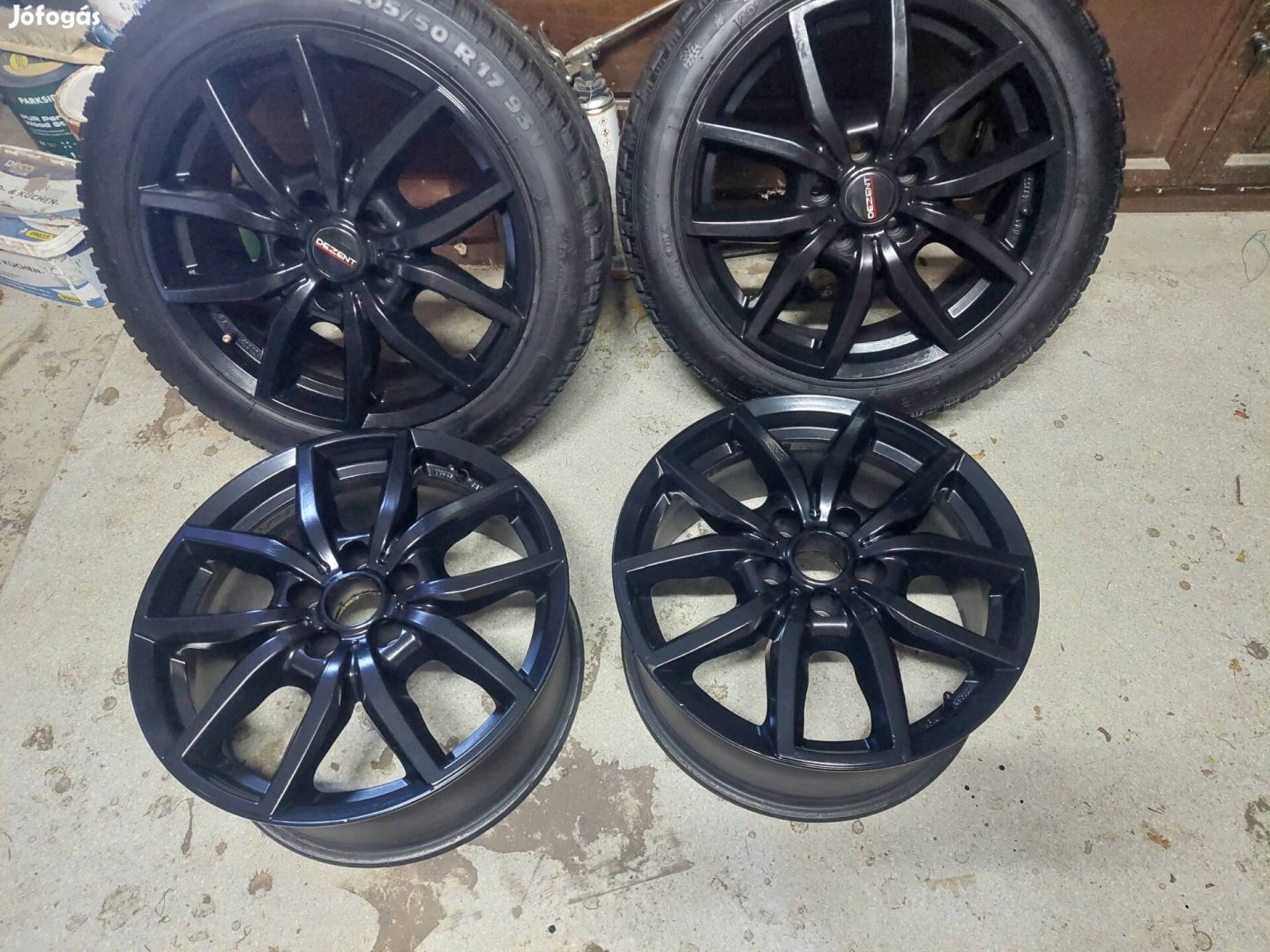 Téligumi 2db szerelve +2db felni 17"