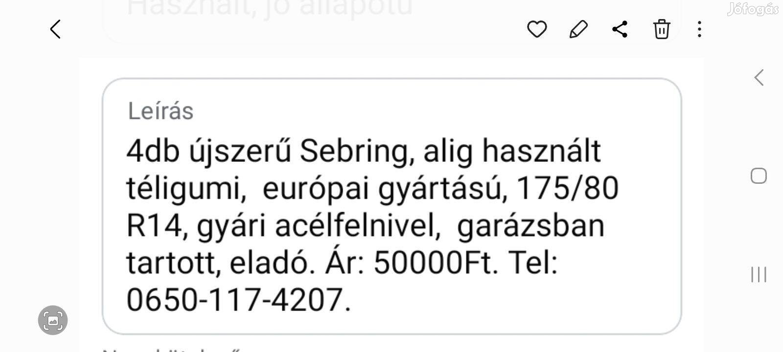 Téligumi felnivel, újszerű, Octávia1, Golf4, Bora,Leon1. Ár:51000Ft