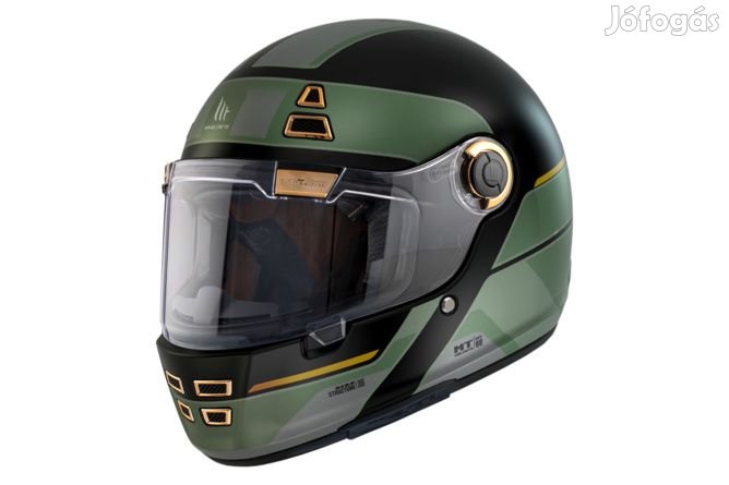 Teljes Arcú Bukósisak MT Helmets Jarama 68TH khaki zöld XS