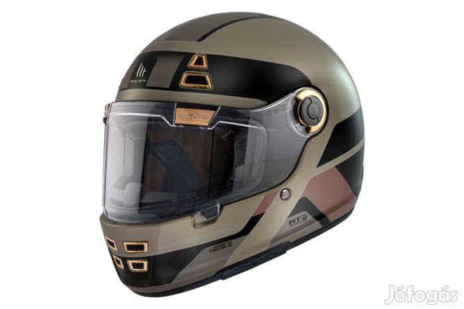 Teljes Arcú Bukósisak MT Helmets Jarama 68TH khaki zöld XXL