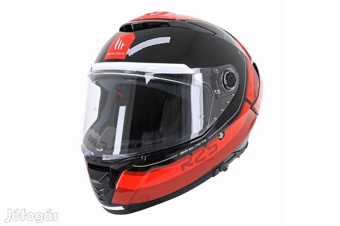 Teljes Arcú Sisak MT Helmets Thunder 4 SV R25 fekete / piros M