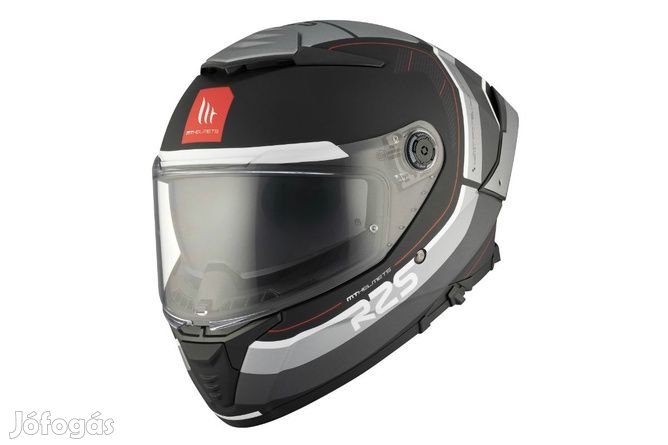 Teljes Arcú Sisak MT Helmets Thunder 4 SV R25 fekete / szürke XXL