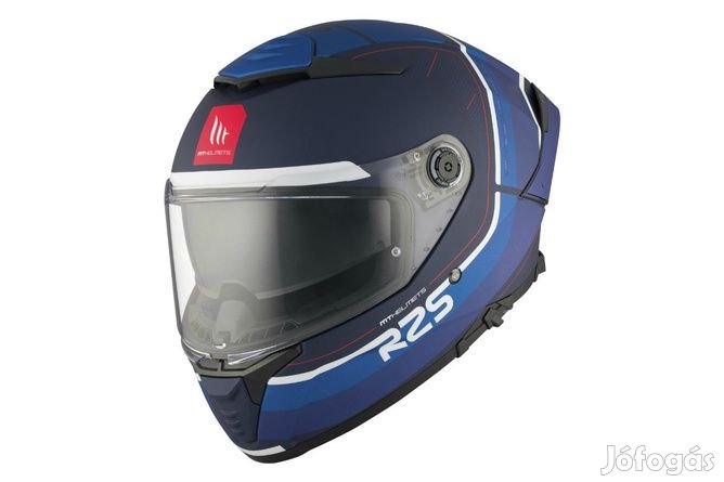 Teljes arcú sisak MT Helmets Thunder 4 SV R25 matt kék L