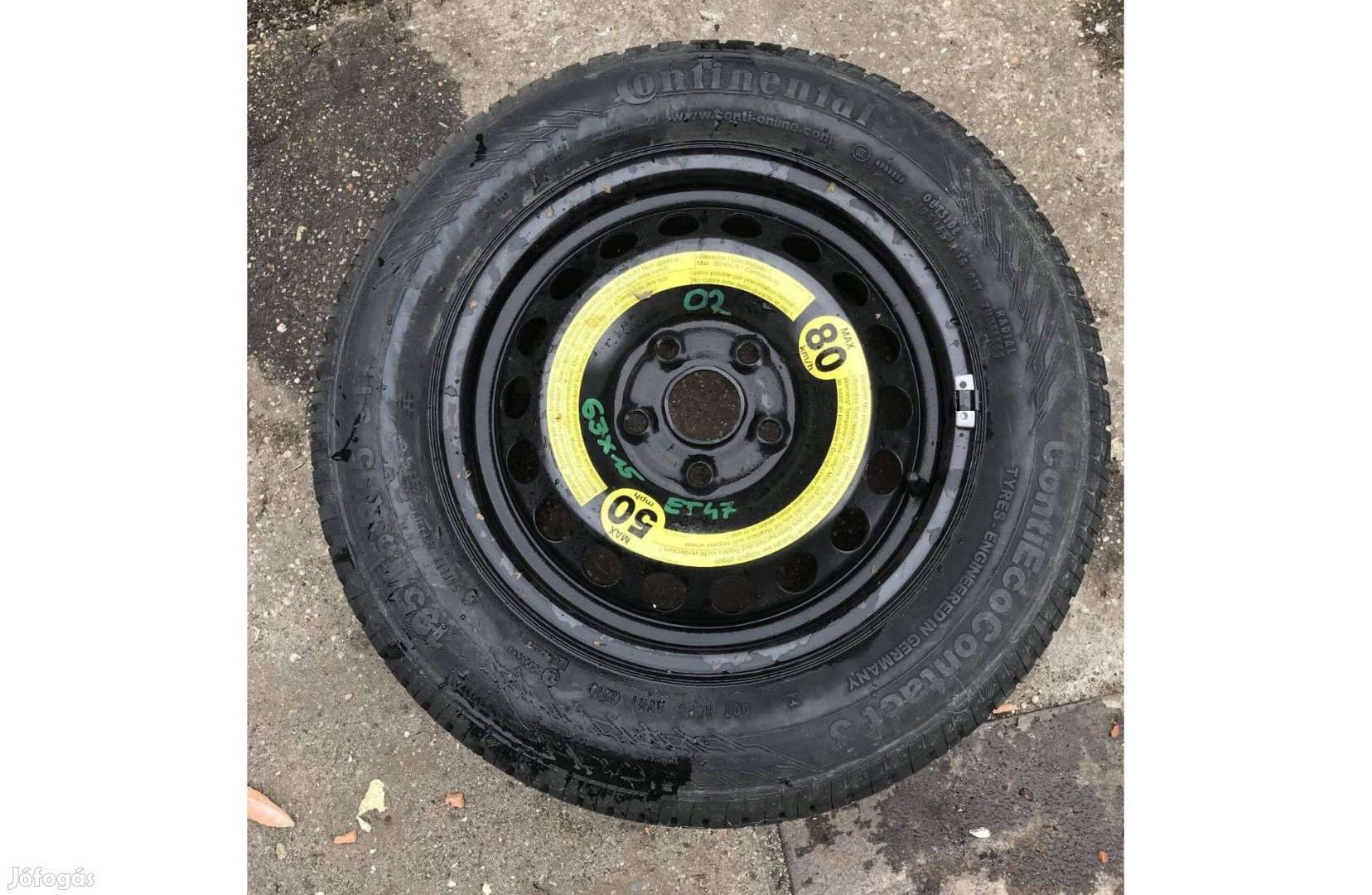Teljes értékű Pótkerék 195/65 R15