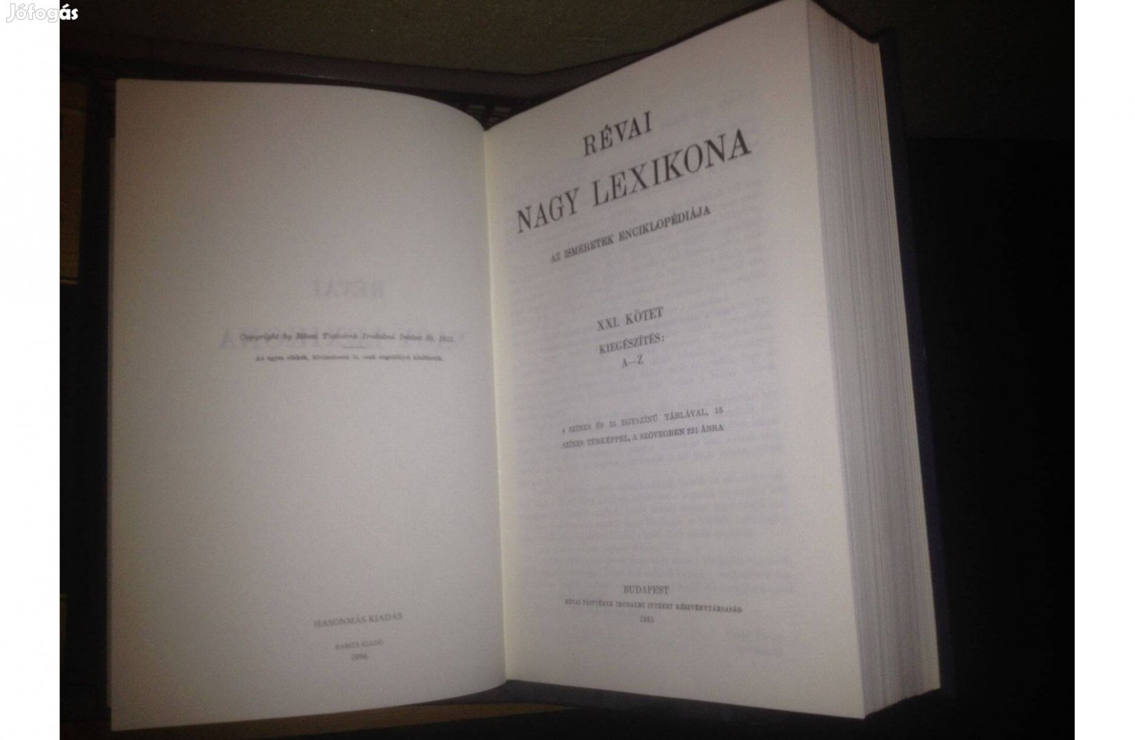 Teljes sorozat Révai Nagy Lexikona 1-21-ig Eladó!