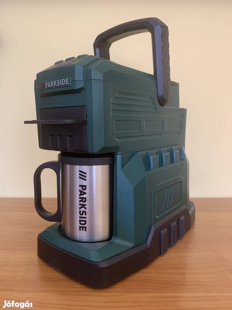 Teljesen új Parkside akkumulátoros kávéfőző, akkus kávéfőző gép