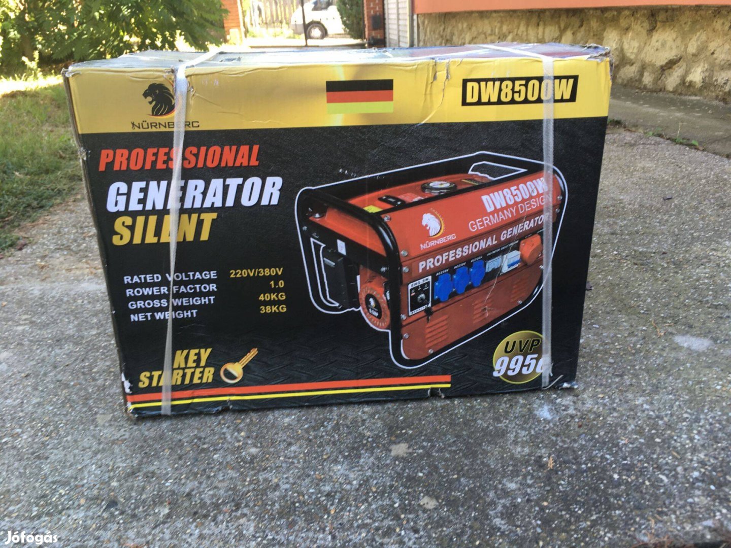 Teljesen új, bontatlan 8500w-os áramfejlesztő, generátor, agregátor