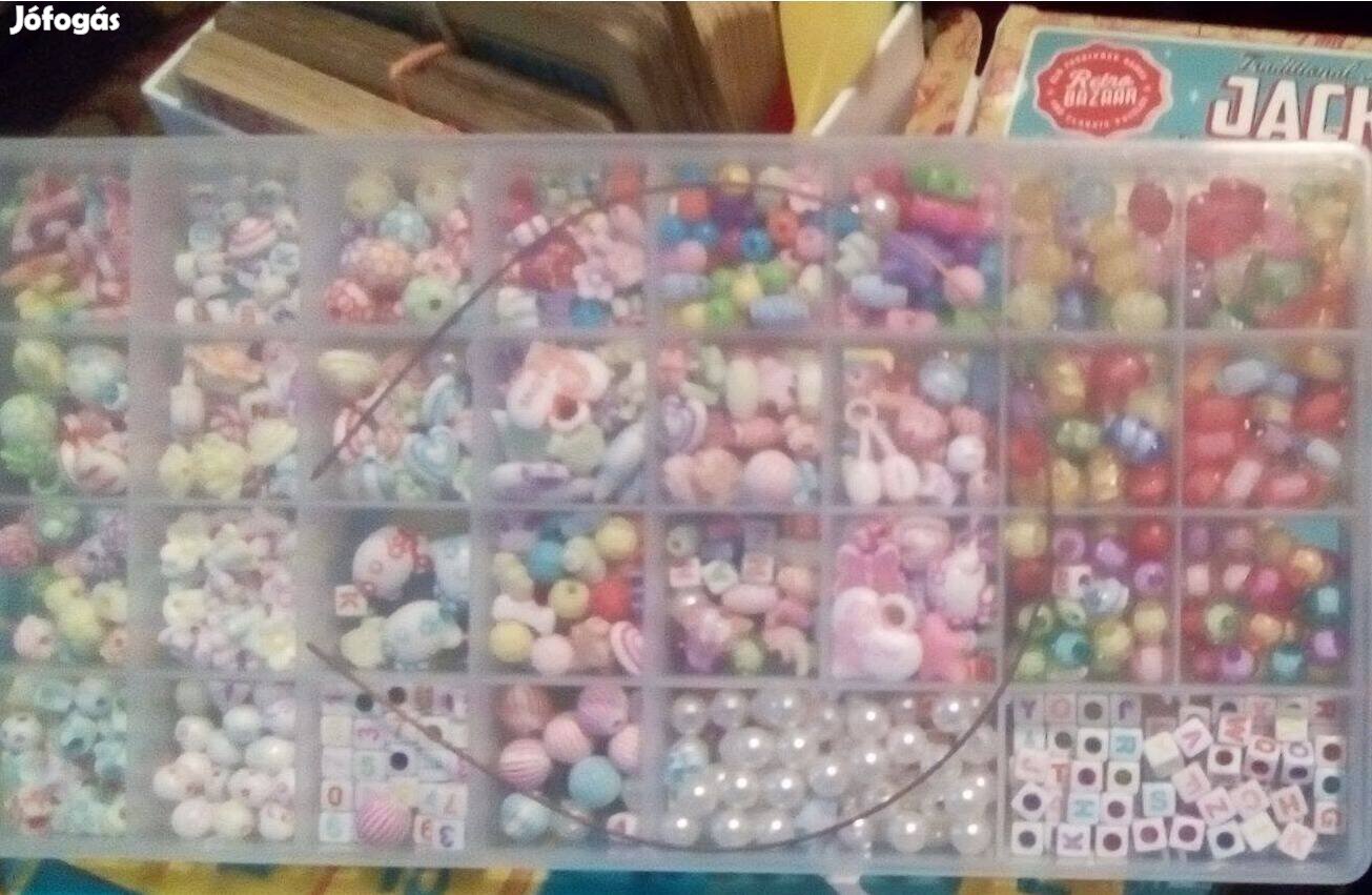 Teljesen új állapotú gyöngyfűző készlet, kihasználatlan
