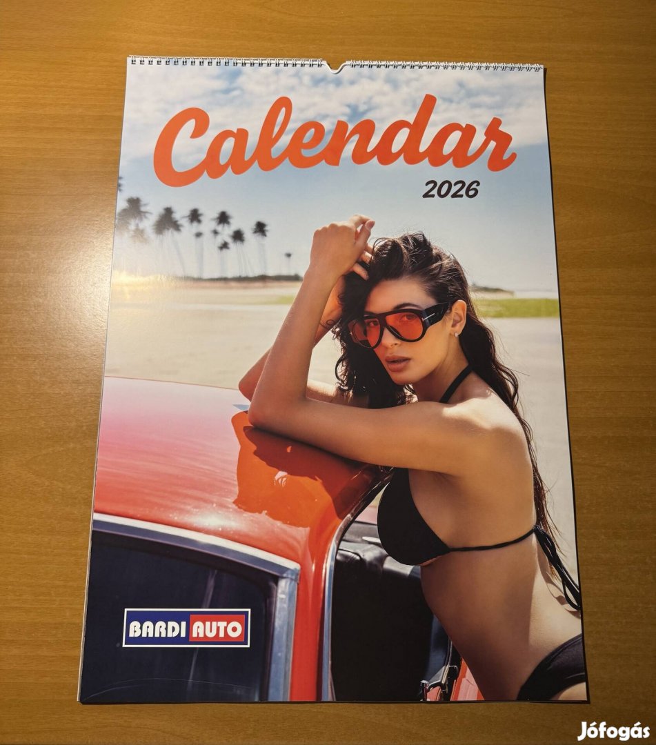 Teljesen új erotikus autós képes falinaptár 2026