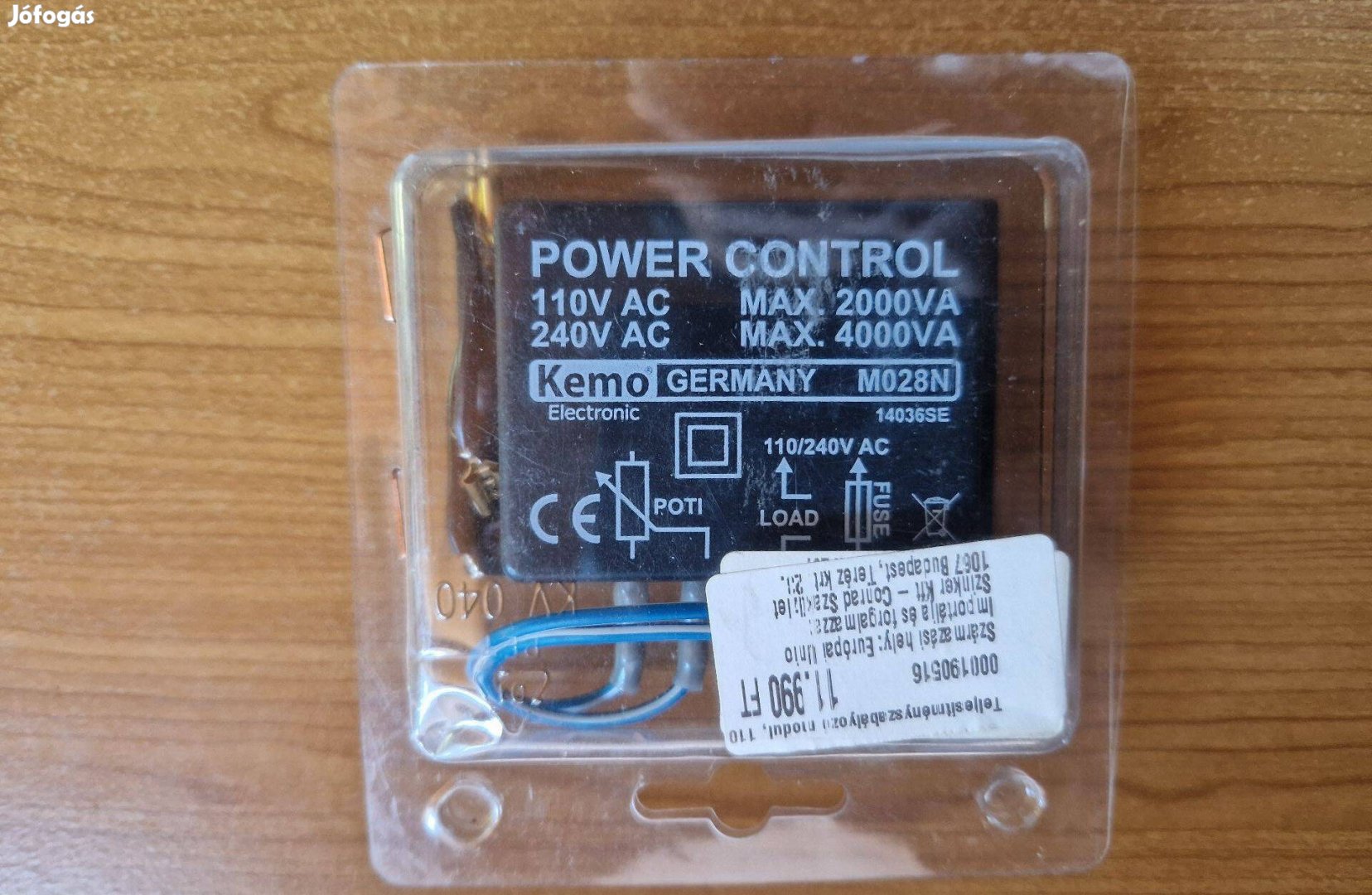Teljesítményszabályozó modul, 110 - 240 V/AC, 4000 VA, Kemo M028N