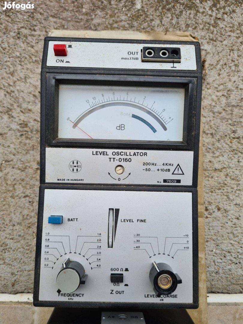 Telmes TT-0160 Level Oscillator - régi retro műszer