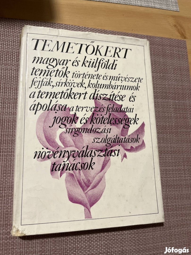 Temetőkert antikvári könyv eladó