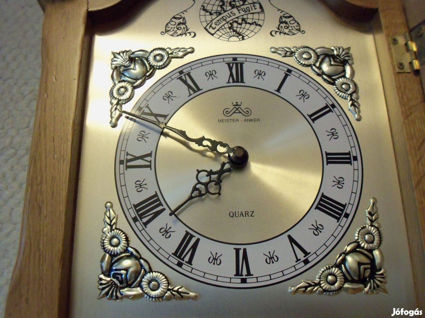 Tempus Fugit antik jellegű ingaóra falióra fali óra