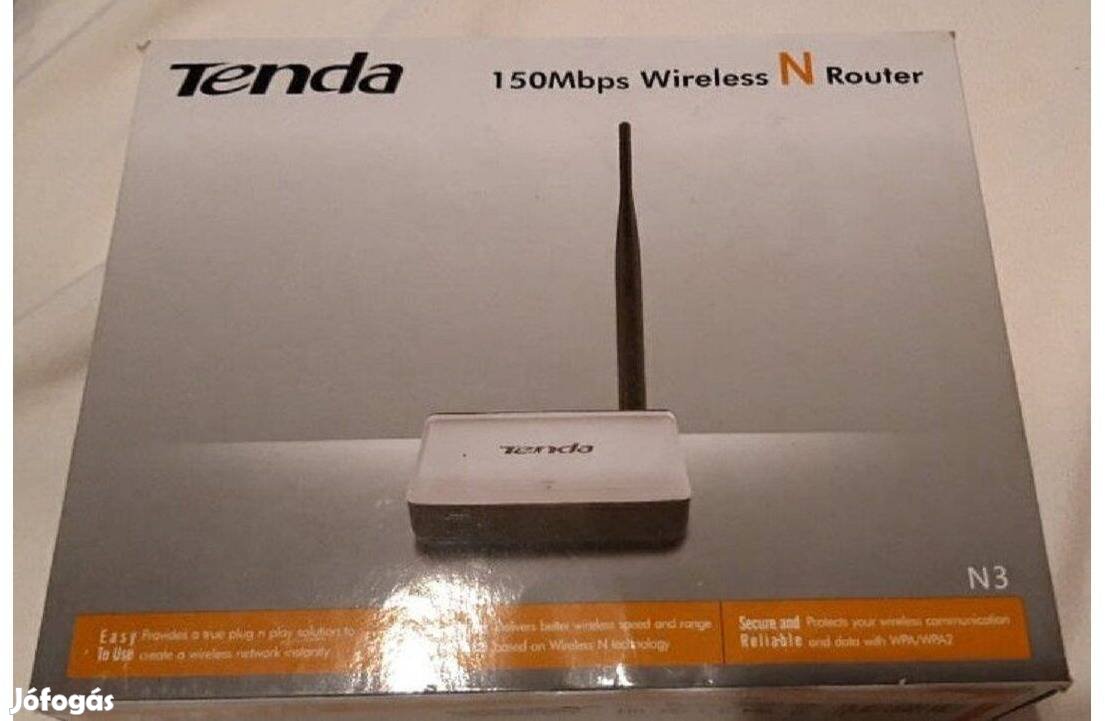 Tenda router,dobozában,leírással,cd-vel,Új