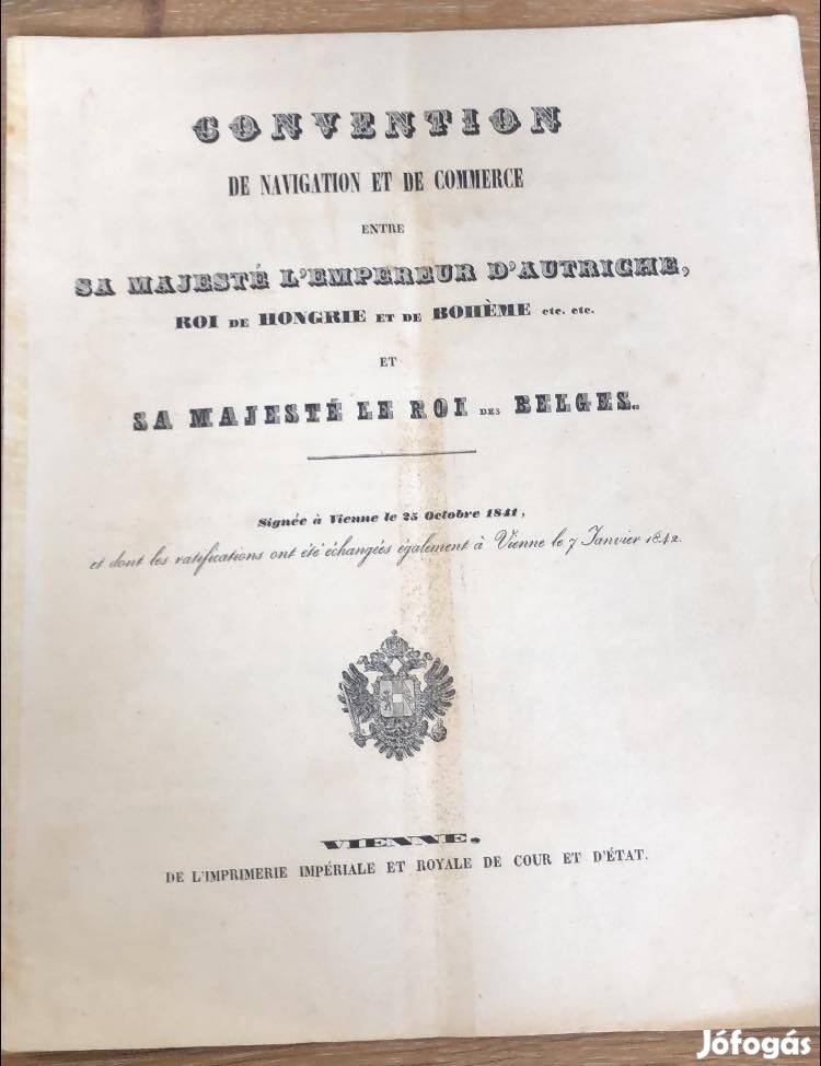 Tengerészeti és kereskedelmi egyezmény I. Ferdinánd osztrák