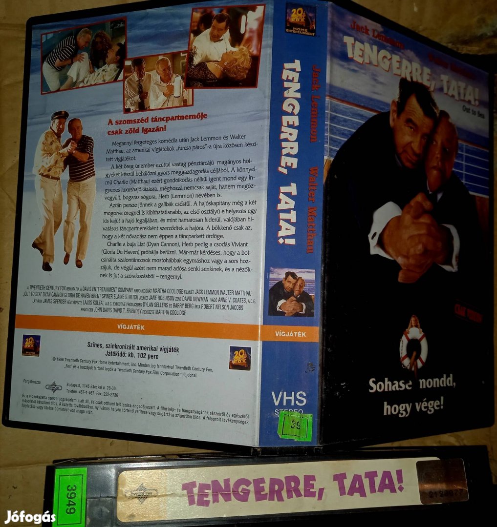 Tengerre, tata - vígjáték vhs - Walter Matthau