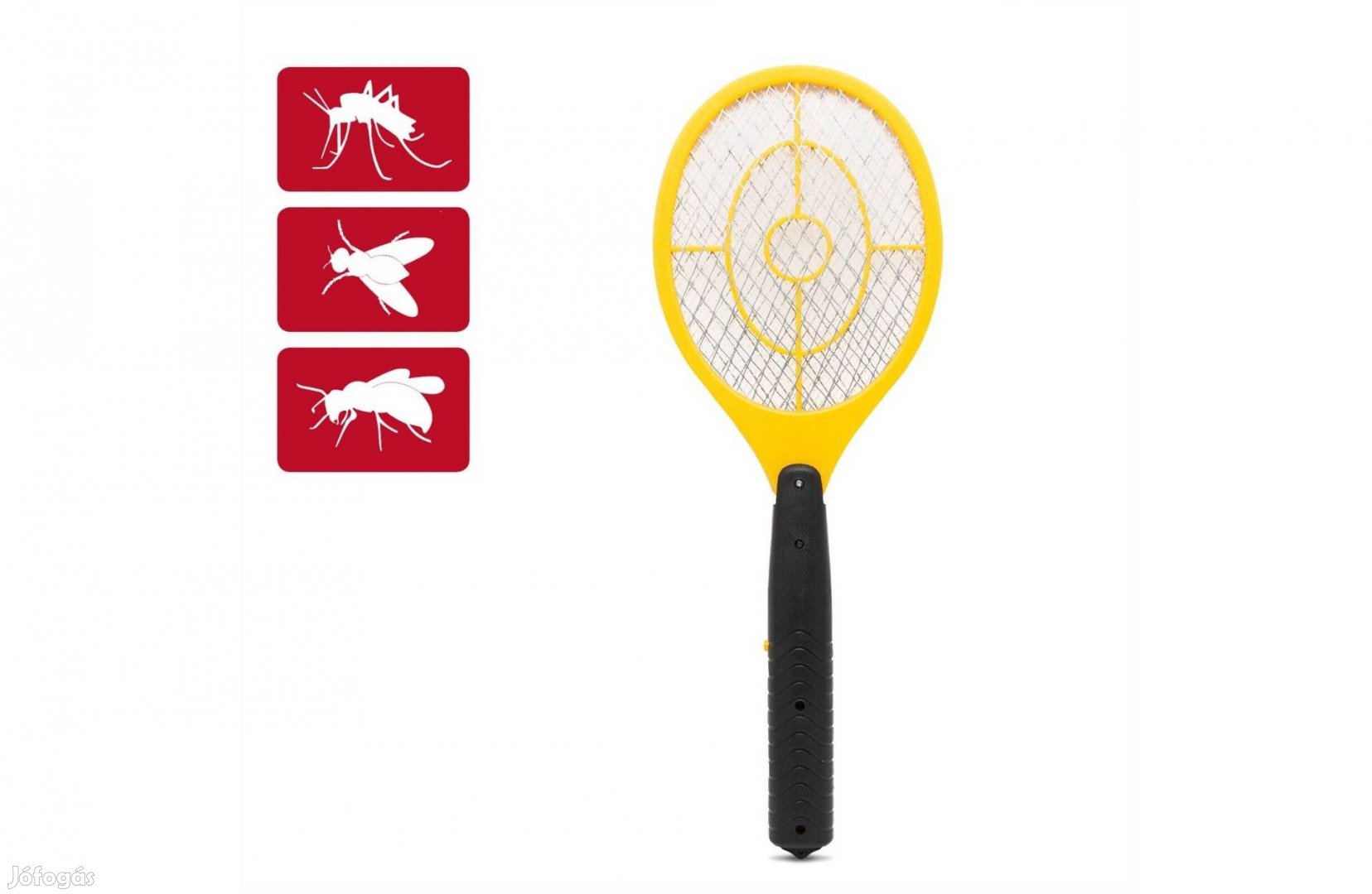 Teniszütő formájú elektromos szúnyogirtó rovarölő légycsapó